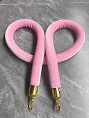 Канат трос оградительный для стойки столбика ограждения розовый