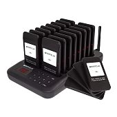 Система кнопка пейджер вызова официанта персонала оповещения клиентов для фаст фуд бургер пиццерия Mantella на 16 пейджеров