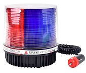 Маяк проблесковый на магните автомобильная мигалка стробоскоп красно-синий 11 см