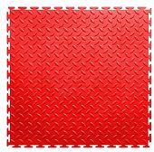 Модульное напольное покрытие пол плитка ПВХ SOLD Grain 500х500 красный