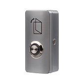 Кнопка выхода металлическая с индикацией антивандальная для СКУД