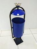 Урна для мусора мусорка парковая Рубин 30 с крышкой синяя